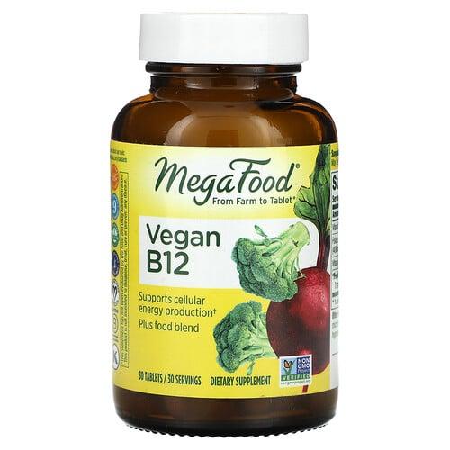 메가푸드 MegaFood, 비건 B12, 30정