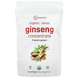 마이크로 인그리디언츠 Micro Ingredients, 유기농 인삼 농축물, 113g(4oz)