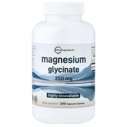 마이크로 인그리디언츠 Micro Ingredients, 글리신마그네슘, 베지 캡슐 240정(캡슐 1정당 175mg)