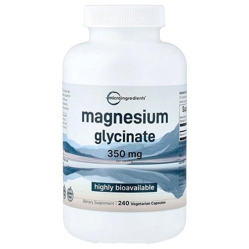 마이크로 인그리디언츠 Micro Ingredients, 글리신마그네슘, 베지 캡슐 240정(캡슐 1정당 175mg) 상품 이미지