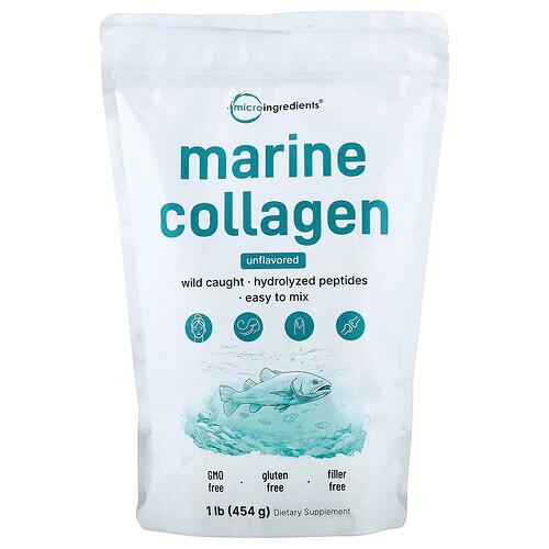 마이크로 인그리디언츠 Micro Ingredients, 해양 콜라겐, 무맛, 454g(1lb) 상품 이미지