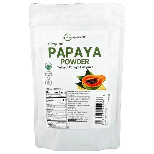 마이크로 인그리디언츠 Micro Ingredients, 유기농 파파야 분말, 227g(8oz)
