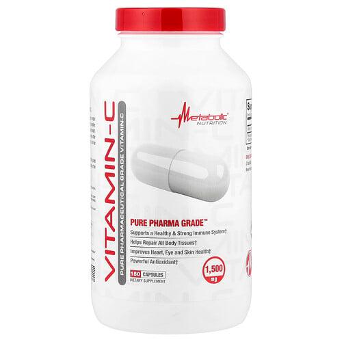 메타볼릭 뉴트리션 Metabolic Nutrition, 비타민-C, 캡슐 180정(캡슐 1정당 750mg)