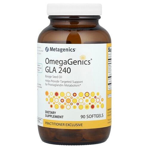 메타제닉스 Metagenics, OmegaGenics®, GLA 240, 소프트젤 90정
