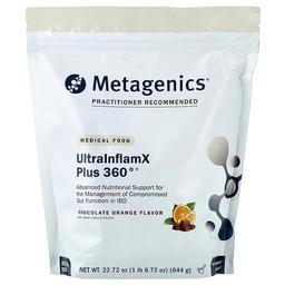 메타제닉스 Metagenics, UltralnflamX Plus 360°®, 의료 식품, 초콜릿 오렌지, 644g(22.72oz)