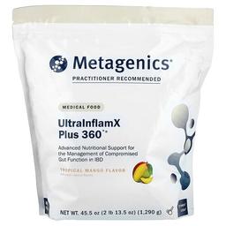 메타제닉스 Metagenics, UltraInflamX Plus 360°®, 의료 식품, 트로피컬 망고 맛, 1,290g(45.5oz)
