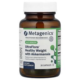 메타제닉스 Metagenics, UltraFlora® 헬시 웨이트, 아커만시아 함유, 캡슐 30정