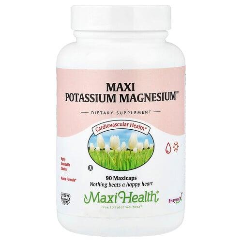 맥시 헬스 Maxi Health, Maxi Potassium Magnesium™, 막시캡슐 90개 상품 이미지