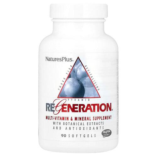 네이쳐스 플러스 NaturesPlus, Regeneration®, 종합비타민 및 미네랄 보충제, 소프트젤 90정 상품 이미지