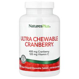네이쳐스 플러스 NaturesPlus, 울트라 츄어블 Cranberry®, 하트 모양 츄어블 정 180정