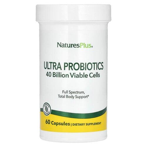 네이쳐스 플러스 NaturesPlus, 울트라 프로바이오틱, 400억, 캡슐 60정 상품 이미지