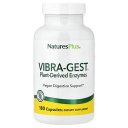 네이쳐스 플러스 NaturesPlus, Vibra-Gest®, 식물 유래 효소, 캡슐 180정
