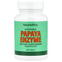 네이쳐스 플러스 NaturesPlus, 츄어블 파파야 효소, 180 정