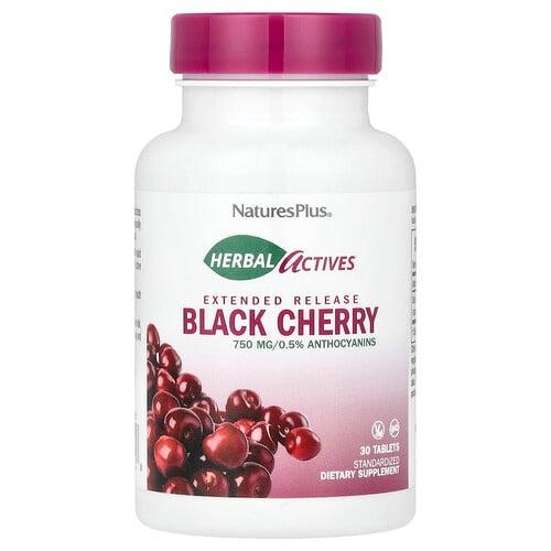 네이쳐스 플러스 NaturesPlus, 허브 액티브, 블랙 체리, 750mg, 30정