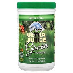 네이쳐스 플러스 NaturesPlus, 유기농 울트라 주스 그린 파우더, 1.32 lbs (600 g)