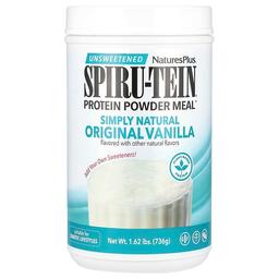 네이쳐스 플러스 NaturesPlus, Spiru-Tein®, 단백질 분말 식사, 무가당, 바닐라 맛, 736g(1.62lb)
