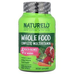 내추렐로 NATURELO, 천연 식품 컴플리트 종합비타민, 여성용, 베지 캡슐 120정