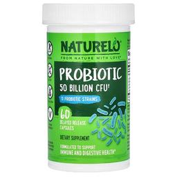 내추렐로 NATURELO, 프로바이오틱, 500억CFU, 지연 방출 캡슐 60정