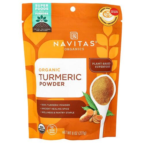 나비타스 오가닉스 Navitas Organics, 유기농 터메릭 파우더, 224g(8oz)