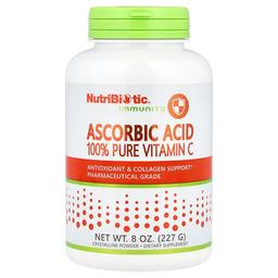뉴트리바이오틱 NutriBiotic, 면역력, 아스코르브산, 100% 순수 비타민C, 결정질 가루, 227g(8oz)