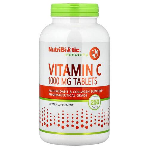 뉴트리바이오틱 NutriBiotic, 면역력, 비타민C, 1,000mg, 비건 정제 250정