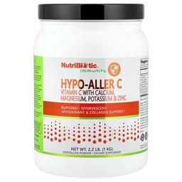 뉴트리바이오틱 NutriBiotic, Immunity, 저자극성 C, 비타민C, 칼슘, 마그네슘, 칼륨, 아연 함유, 1kg(2.2lb)