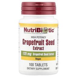 뉴트리바이오틱 NutriBiotic, 자몽 씨 추출물, 고효능, 125mg, 100정