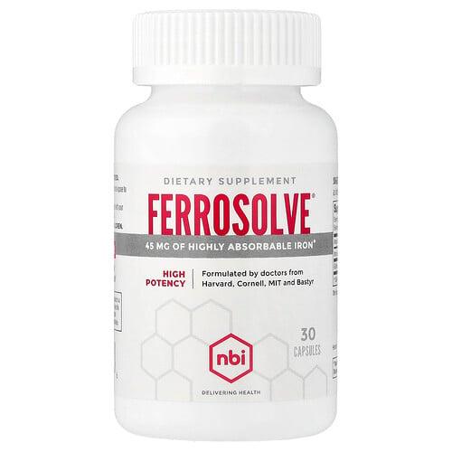 NBI, Ferrosolve®, 캡슐 30정