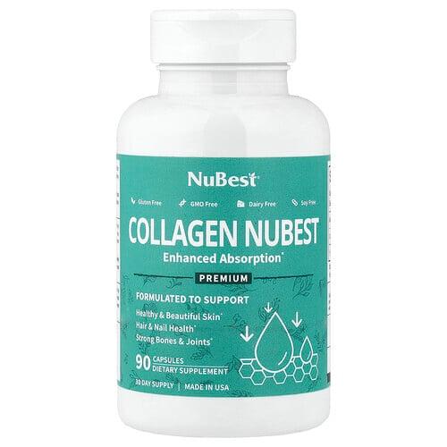 누베스트 NuBest, 콜라겐 Nubest, 흡수력 강화, 캡슐 90정(캡슐 1정당 500mg) 상품 이미지