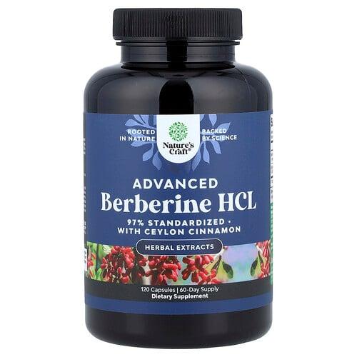 네이처스 크래프트 Nature's Craft, 어드밴스드 베르베린 HCL, 실론 계피 함유, 캡슐 120정