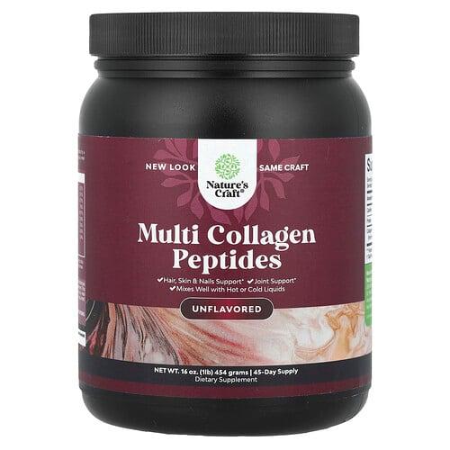 네이처스 크래프트 Nature's Craft, 멀티 콜라겐 펩타이드, 무맛, 454g(16oz) 상품 이미지