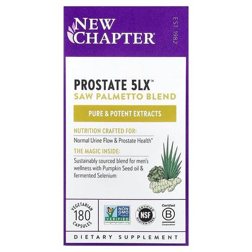 뉴챕터 New Chapter, Prostate 5LX™, 베지 캡슐 180정