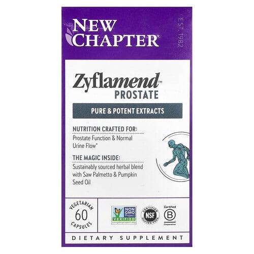 뉴챕터 New Chapter, Zyflamend 전립선 보충제, 베지 캡슐 60정