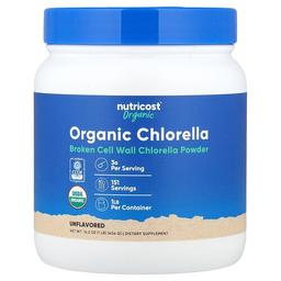 뉴트리코스트 Nutricost, 유기농 클로렐라 가루, 무맛, 454g(16.2oz)