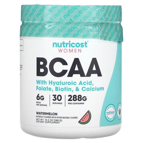 뉴트리코스트 Nutricost, 여성, BCAA, 히알루론산, 엽산, 비오틴, 칼슘, 수박 함유, 288g(10.2oz) 상품 이미지