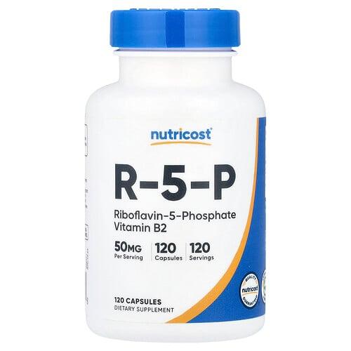 뉴트리코스트 Nutricost, R-5-P, 50mg, 캡슐 120정