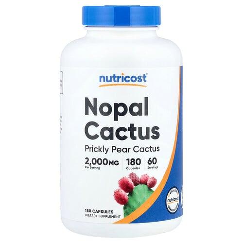 뉴트리코스트 Nutricost, 노팔 선인장, 캡슐 180정(캡슐 1정당 666mg)