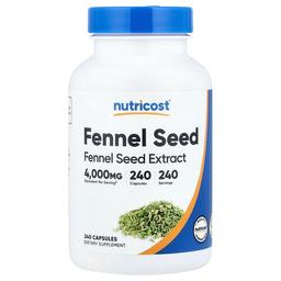 뉴트리코스트 Nutricost, 회향 씨, 캡슐 240정(캡슐 1정당 200mg)