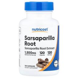 뉴트리코스트 Nutricost, 사르사 뿌리, 캡슐 120정(캡슐 1정당 100mg)