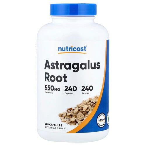 뉴트리코스트 Nutricost, 황기 뿌리, 550mg, 캡슐 240정