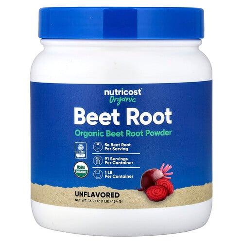 뉴트리코스트 Nutricost, 유기농 비트 뿌리 분말, 무맛, 454g(16oz)
