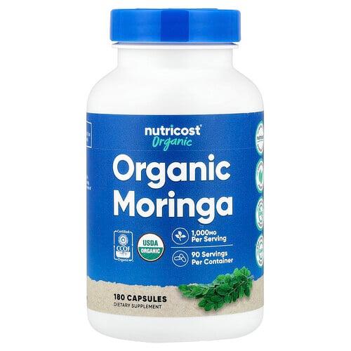 뉴트리코스트 Nutricost, 모링가, 캡슐 180정(캡슐 1정당 500mg)