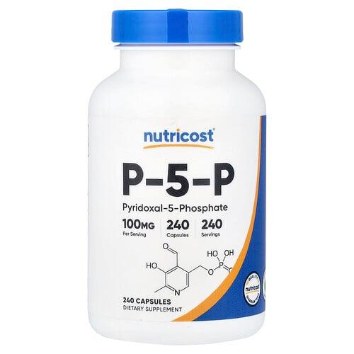 뉴트리코스트 Nutricost, P-5-P, 100mg, 캡슐 240정