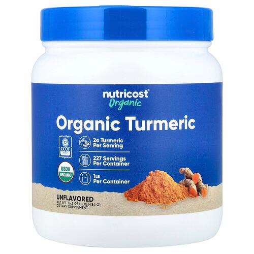 뉴트리코스트 Nutricost, 유기농 강황, 무맛, 454g(1lb)