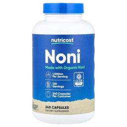 뉴트리코스트 Nutricost, 노니, 캡슐 240정(캡슐 1정당 500mg)