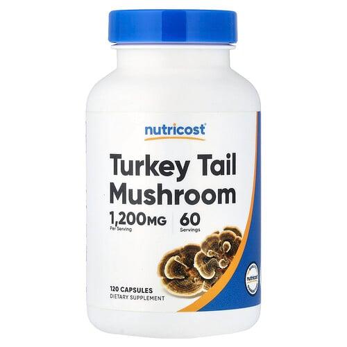 뉴트리코스트 Nutricost, 구름버섯, 캡슐 120정(캡슐 1정당 600mg)