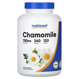 뉴트리코스트 Nutricost, 카모마일, 캡슐 240정(캡슐 1정당 375mg)