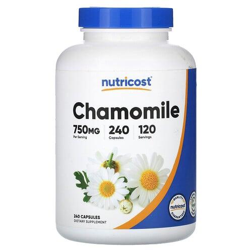뉴트리코스트 Nutricost, 카모마일, 캡슐 240정(캡슐 1정당 375mg)