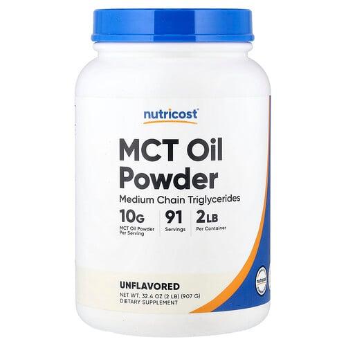 뉴트리코스트 Nutricost, MCT 오일 분말, 무맛, 907g(32.4oz)
