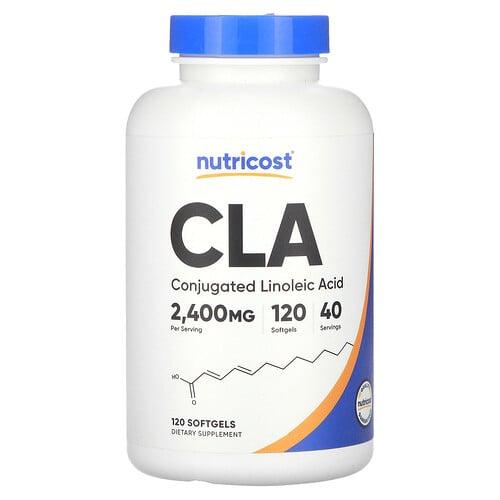 뉴트리코스트 Nutricost, CLA, 소프트젤 120정(소프트젤 1정당 800mg)